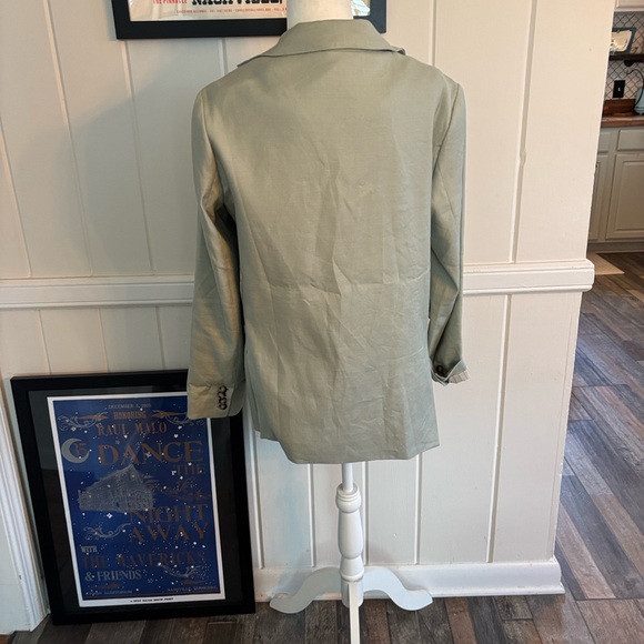 NWT The Tessie Blazer by Maeve: Linen Edition Powdered Sage - Picture 10 of 10